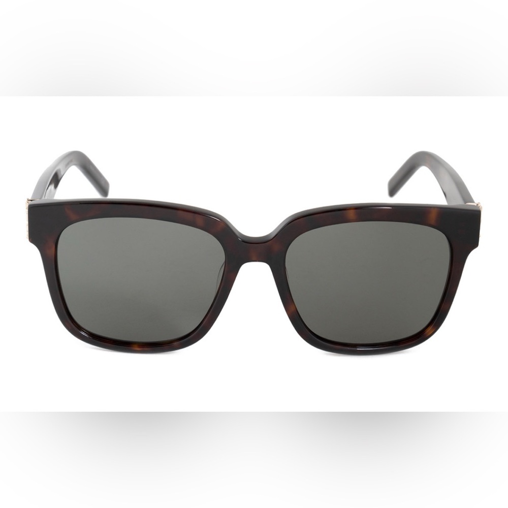 Saint Laurent SL M40 55mm Oversized Sunglasses Havana Brown NWT + Case - Picture 2 of 12